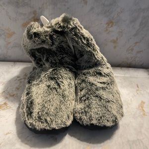 Sonoma Faux Fur Slippers - Women - gray size(M)7/8
